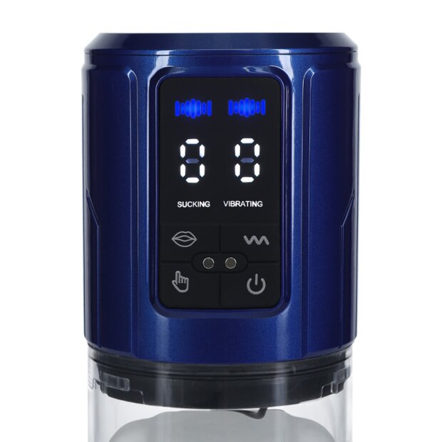 Shots UltraLift Automatische wasserdichte Masturbationspumpe Blau