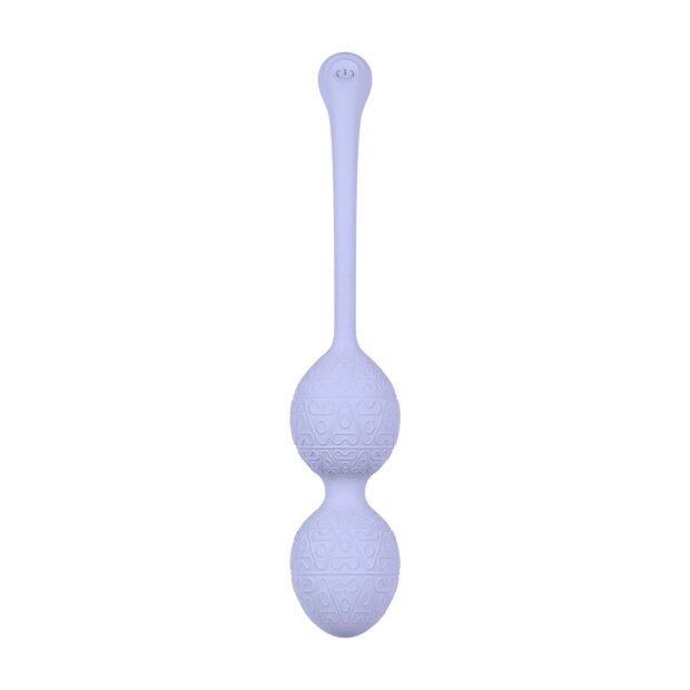 Loveline vibrating bead kegel with remote control purple Ø 3.5 cm
