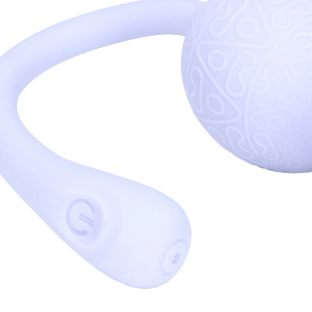 Loveline vibrating bead kegel with remote control purple Ø 3.5 cm