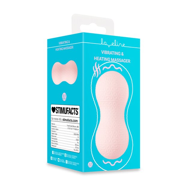 Loveline Vibrierender und aufwärmender Vibrator Rosa Ø 8 cm