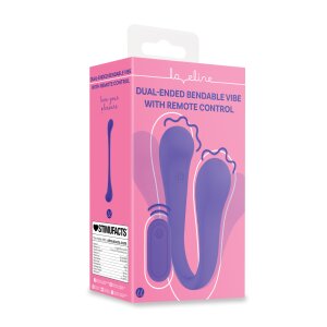 Loveline Dual-ended Bendable Vibe mit Fernbedienung Lila...