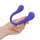 Loveline dual-ended bendable vibe with remote control purple 10 cm Ø 3.5 cm