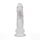 RealRock Vibrierender Dildo mit LED Transparent 20 cm Ø 4,5 cm