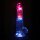 RealRock Vibrierender Dildo mit LED Transparent 20 cm Ø 4,5 cm
