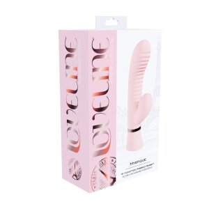 Loveline Mystique Ribbed Rabbit Vibrator Rosa 7,5 cm...