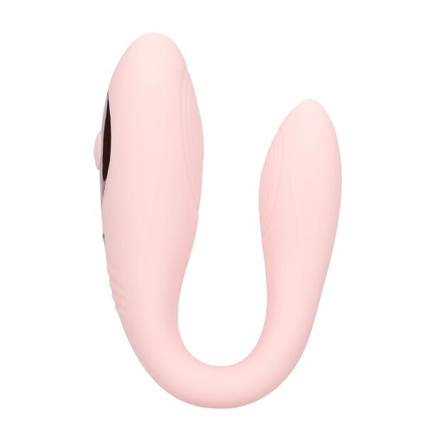Loveline Charme Dual Motor Vibe mit Fernbedienung Rosa 6,7 cm Ø 2,6 cm
