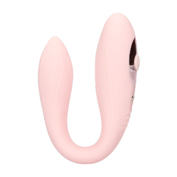 Loveline Charme Dual Motor Vibe mit Fernbedienung Rosa 6,7 cm Ø 2,6 cm