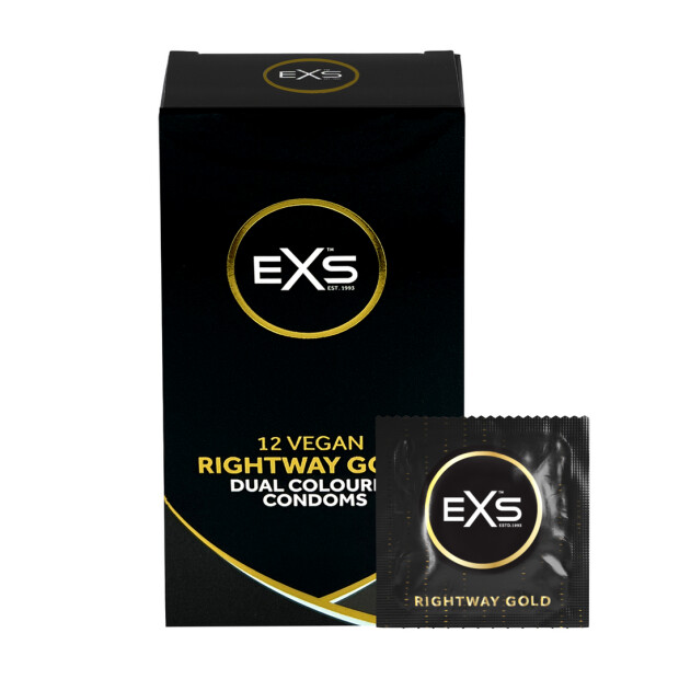 EXS Condoms Rightway Gold Latex Condoms