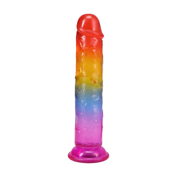 Doc Johnson Crystal Jellies Dildo Mehrfarbig 17,8 cm