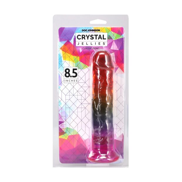 Doc Johnson Crystal Jellies Dildo Multicolore 21,6 cm
