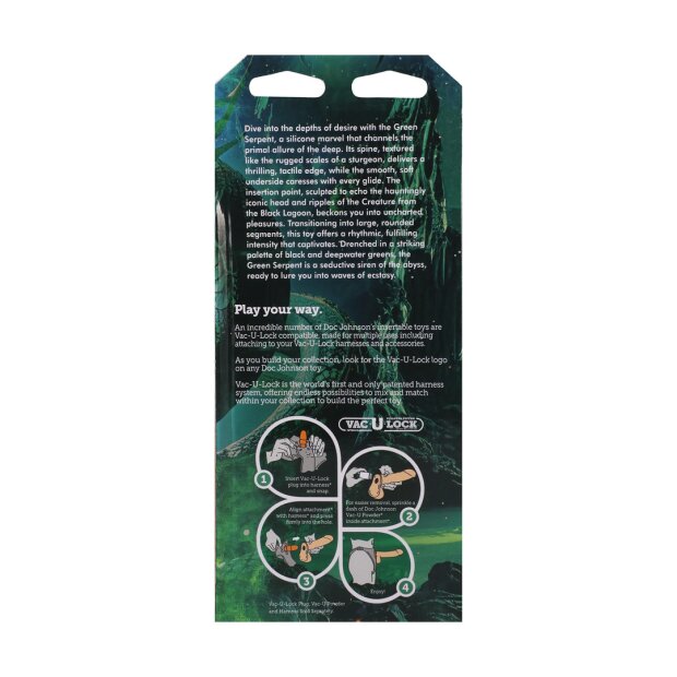 Doc Johnson Fantasy Fuckers Green Serpent Green 19.1 cm