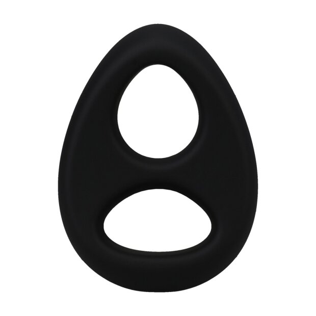 Doc Johnson The Code Silikon-Penisring mit Bandana Schwarz Ø 4,6 cm