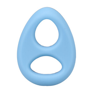 Doc Johnson The Code Silikon-Penisring mit Bandana Blau...