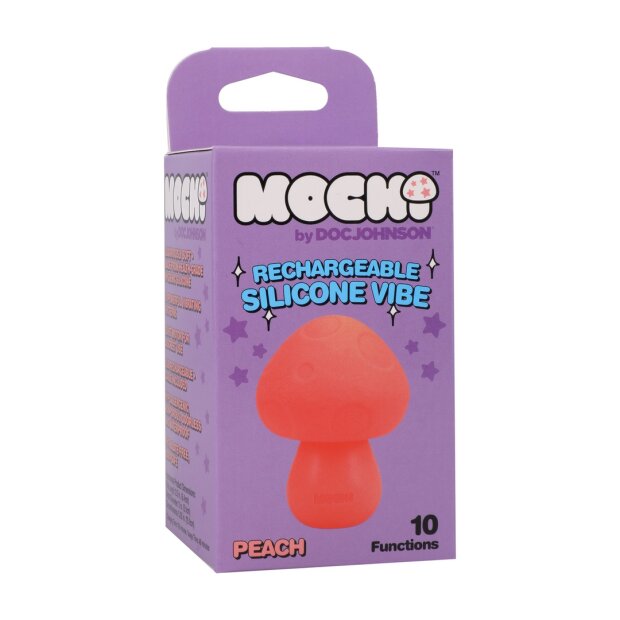 Doc Johnson Mushroom Vibe Wiederaufladbarer Mini Vibrator Orange