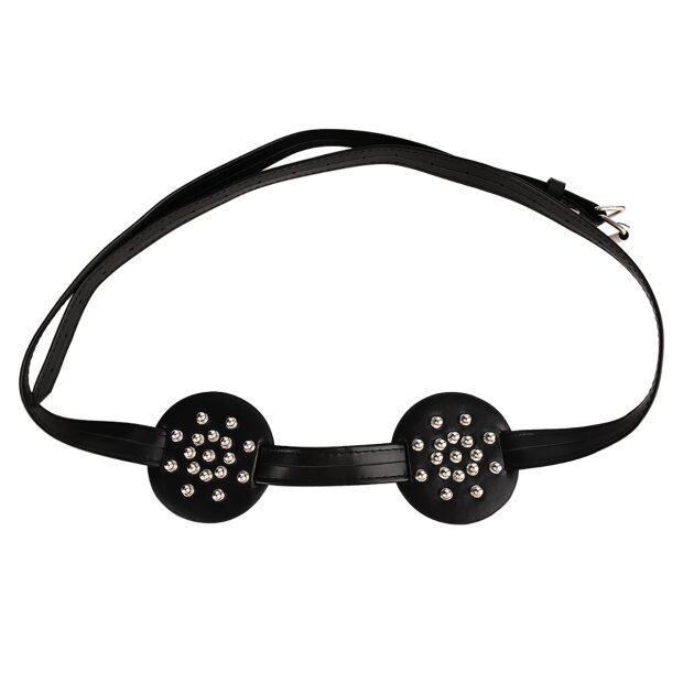 Kiotos Spiked Breast Binder with Rounded Studs Black