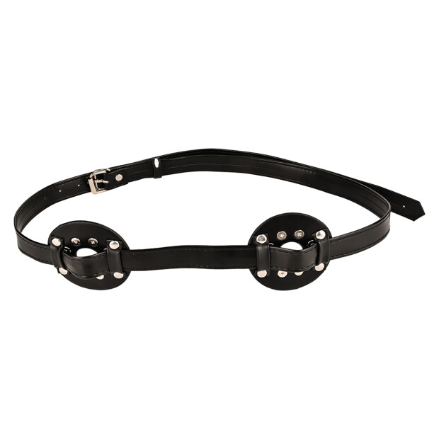 Kiotos Spiked Breast Binder mit abgerundeten Noppen und offener Mitte Schwarz