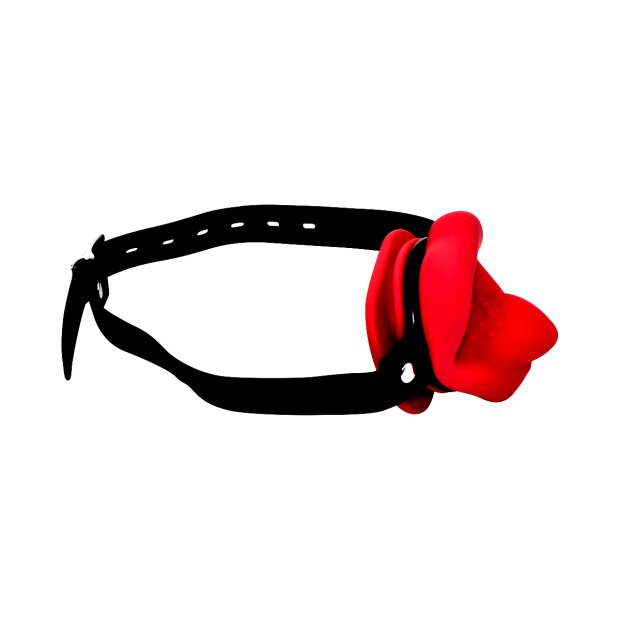 Kiotos Mouth Gag Silicone Lips & Tongue mit Vibration Mehrfarbig 4,6 cm
