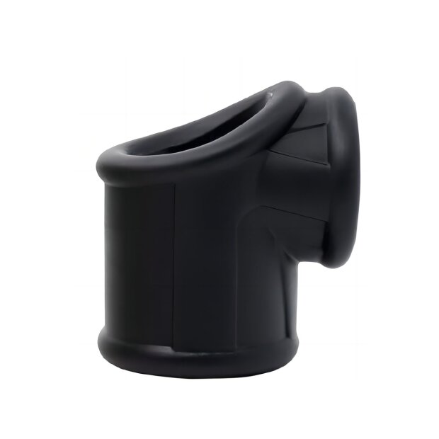 Kiotos Triple-Hole Cock & Ball Splitter Schwarz Ø 3 cm