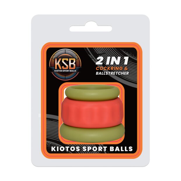 Kiotos 2 en 1 Anneau pénien & Extenseur Multicolore Ø 2,9 cm