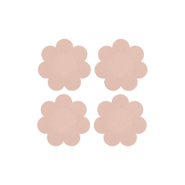 Peekaboo Self Adhesive Satin Nipple Covers Nude