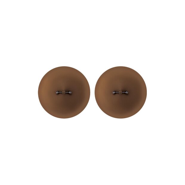 Peekaboo Silicone Pierced Nipple Covers Brown