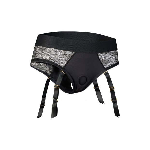 Reva Strap-On Garter Brief With Dildo XXL