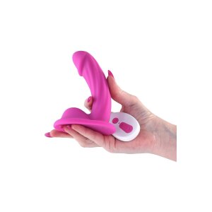 NS Novelties Curve Vibrating Dildo Pink