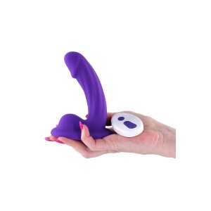 NS Novelties Curve Vibrating Dildo Lila