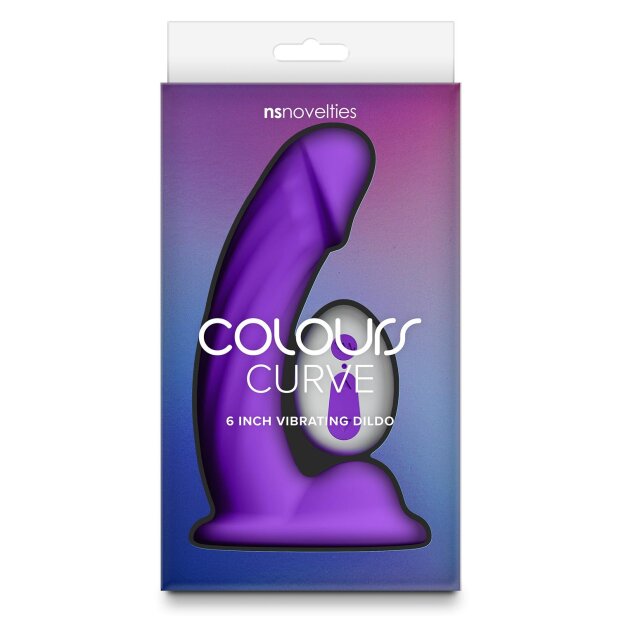 NS Novelties Curve Vibrating Dildo Lila
