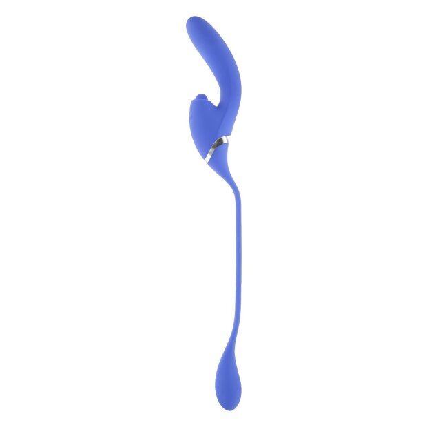 Evolved All In Thrusting und Tapping Vibrator Blau 45 cm