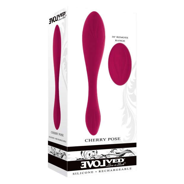 Evolved Cherry Pose Flexibler Vibrator Pink 16,1 cm