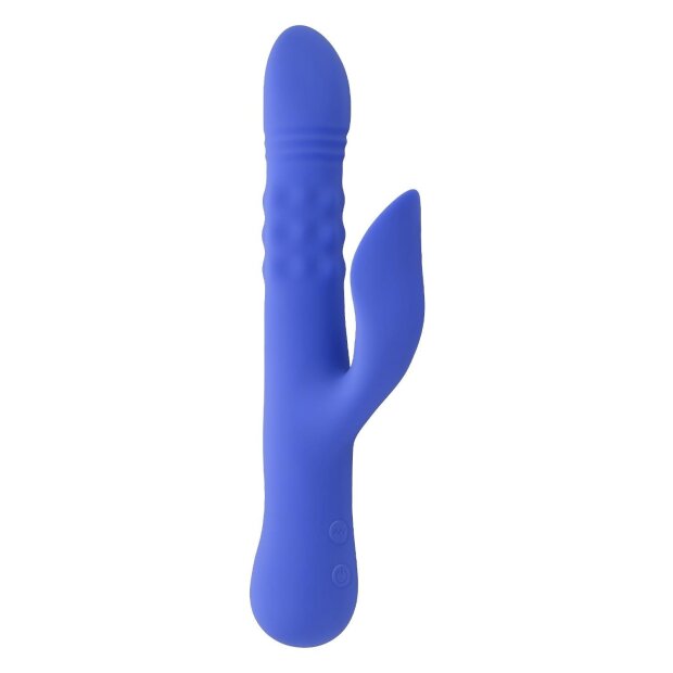 Evolved Pop Goes The O Vibrator with Clitoral Stimulation Blue 24.7 cm