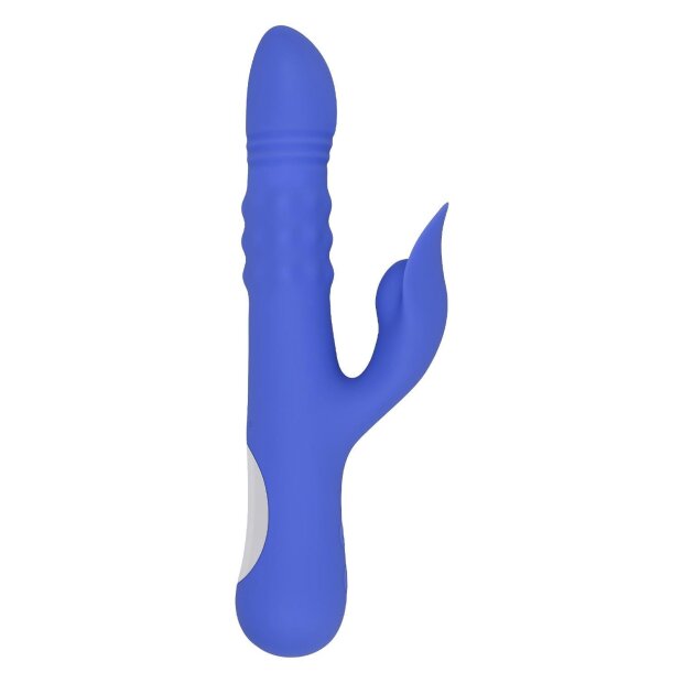 Evolved Pop Goes The O Vibrator with Clitoral Stimulation Blue 24.7 cm