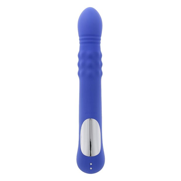 Evolved Pop Goes The O Vibrator with Clitoral Stimulation Blue 24.7 cm