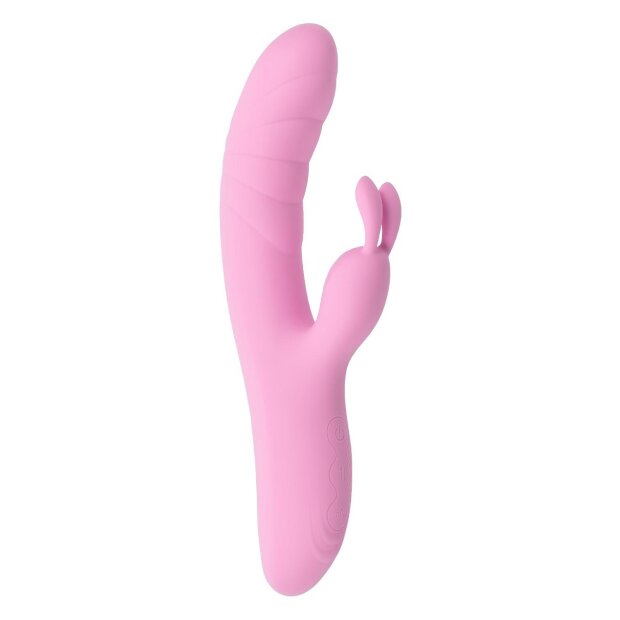 Evolved Playboy Rub Me Right Rabbit Vibrator Rosa 23,2 cm