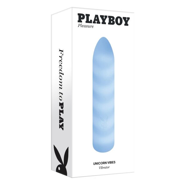 Evolved Playboy Unicorn Vibes Bullet Vibrator Blue 11.7 cm
