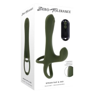 Evolved Strap Tap And Go Vibromasseur pour couple Vert...