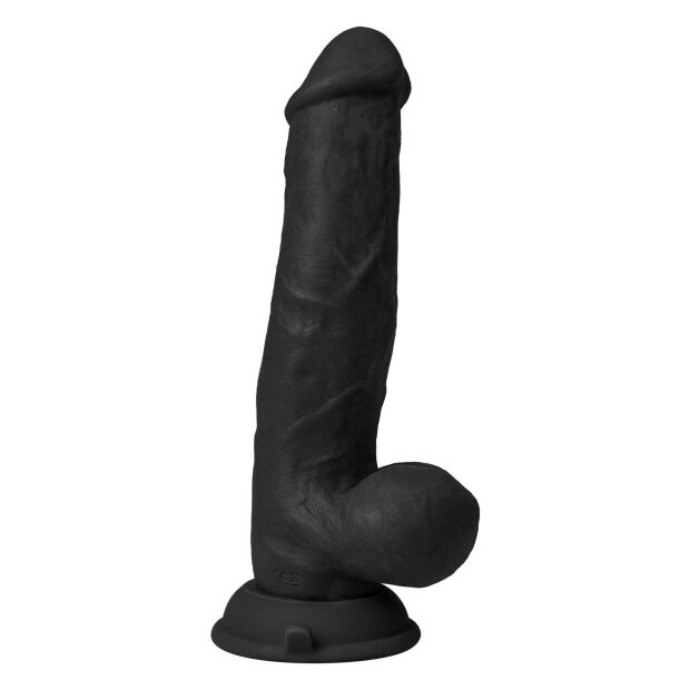 Shaft Modell N Realistischer Dildo mit Hoden und Vibration Schwarz 21,5 cm