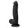 Shaft Modell N Realistischer Dildo mit Hoden und Vibration Schwarz 21,5 cm