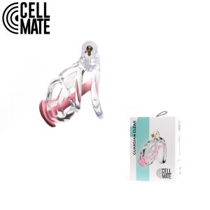 Cellmate Guardian Chastity Cage Clear Size 1