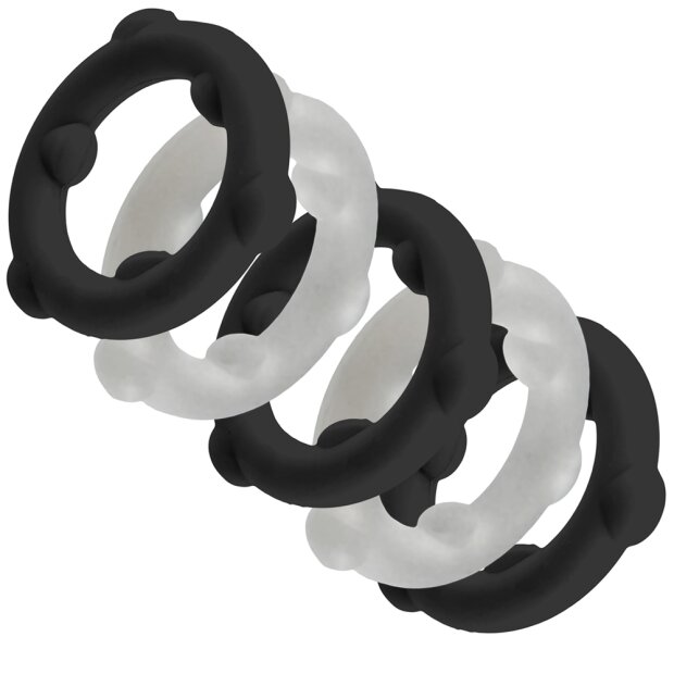 Oxballs GEARHEADS 5-Pack SPINNER Rings Black / Vapor