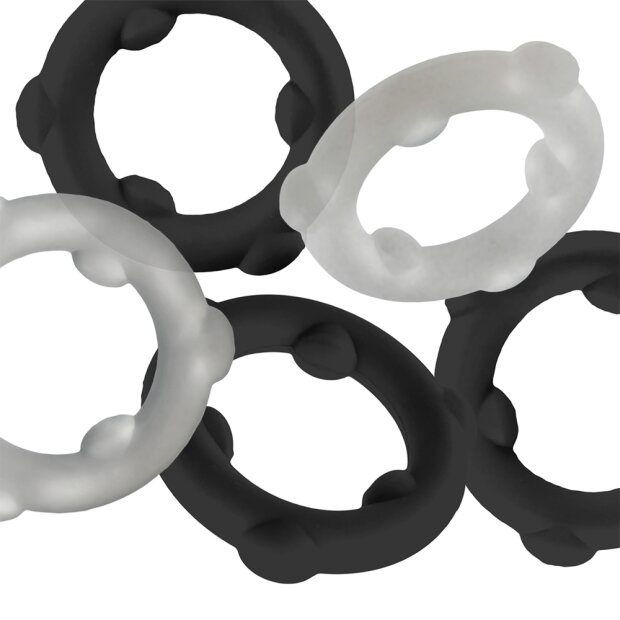 Oxballs GEARHEADS 5-Pack SPINNER Rings Black / Vapor