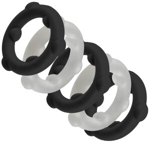 Oxballs GEARHEADS 5-Pack SPINNER Rings Black / Vapor