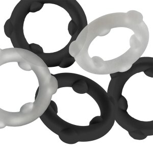 Oxballs GEARHEADS 5-Pack SPINNER Rings Black / Vapor