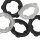 Oxballs GEARHEADS 5-Pack SPINNER Rings Black / Vapor