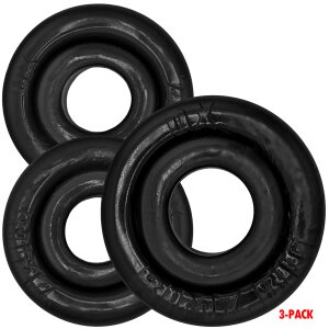 Oxballs RIMRINGZ Multi Size 3-Pack Cockrings Black