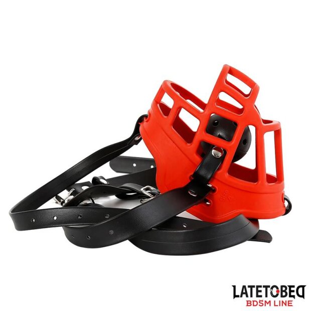 LATETOBED Muzzgag Muselière avec bâillon