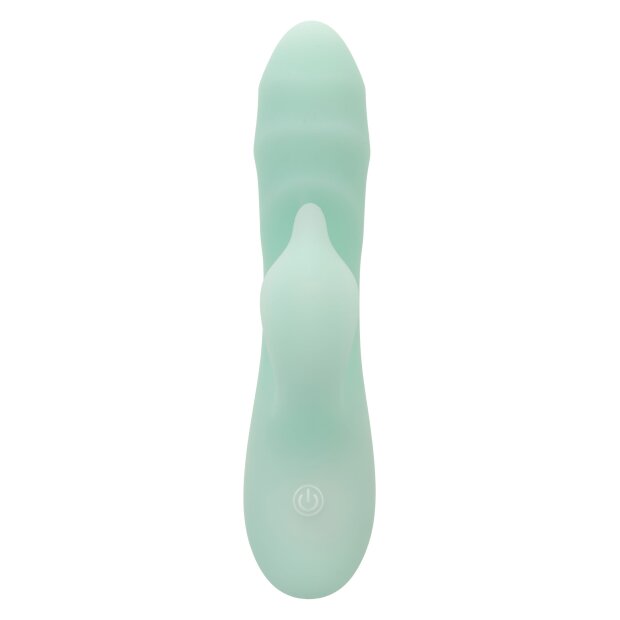 CalExotics Polynesia Vibrator mit Klitorisstimulation Türkis 16,5 cm