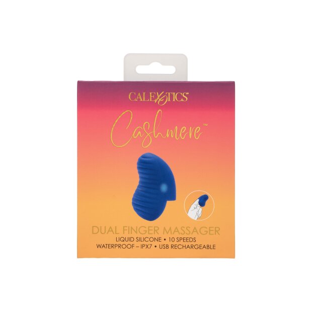 CalExotics Dual Finger Massager Blue