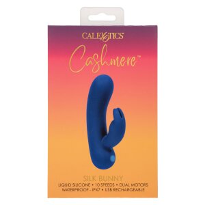 CalExotics Silk Bunny Vibrator Blau 16,5 cm Ø 3,8 cm
